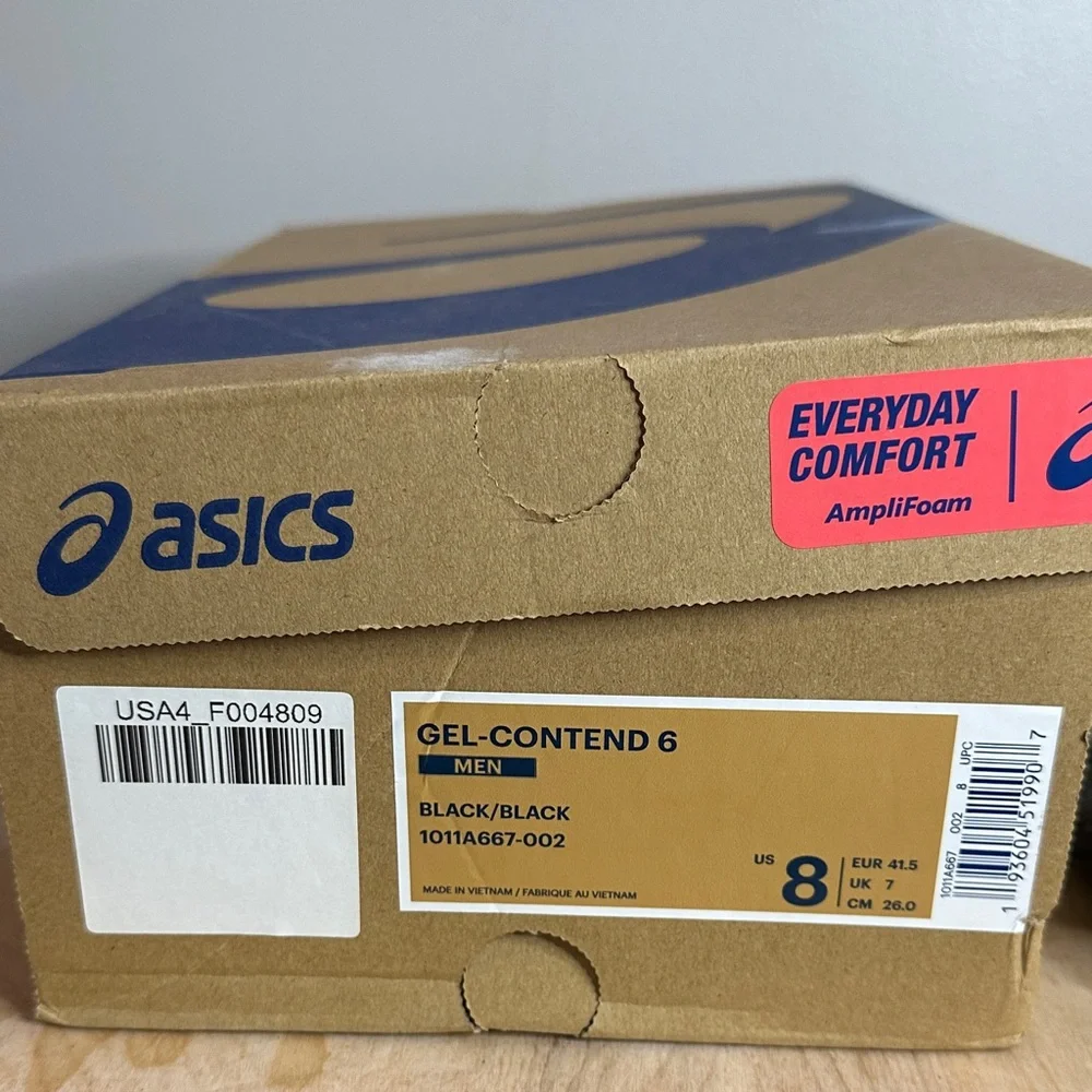 ASICS Men's Black Athletic Shoes size 8 - Picture 3 of 9